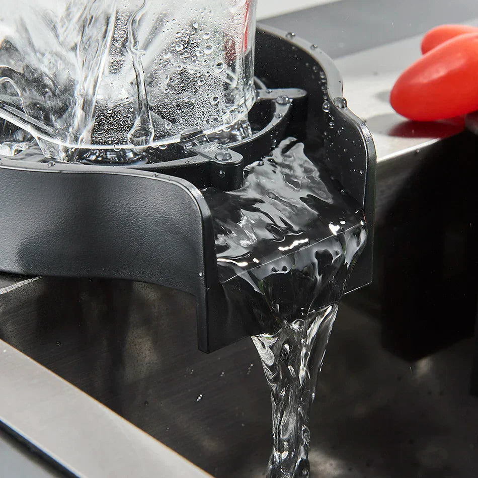 DecorBites™ Glass Rinser Faucet: Automatic Cup & Pitcher Washer for Kitchen Sink