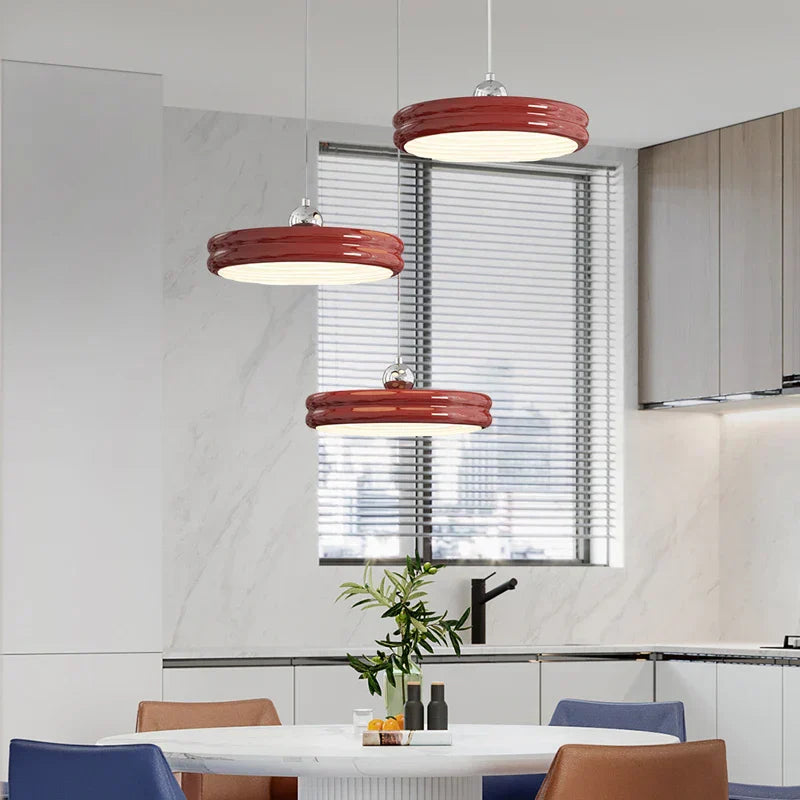 DecorBites™ Circular Dimmable Pendant Light Modern Chandelier for Dining Room, Kitchen Island