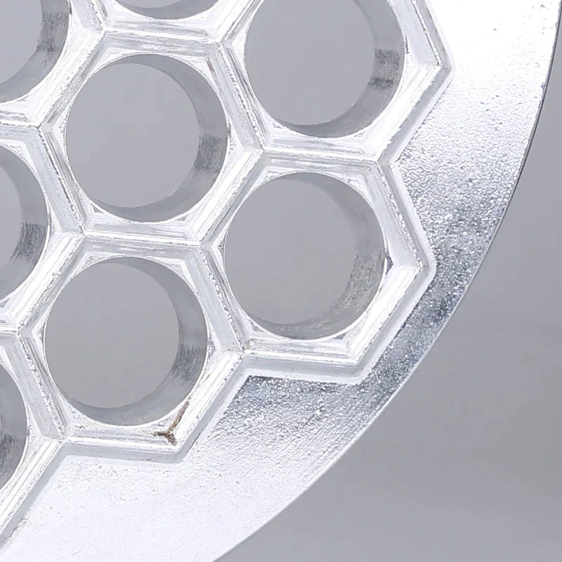 DecorBites™ 37-Hole Aluminum Dumpling Maker Mold for Samosas, Pelmeni, Ravioli