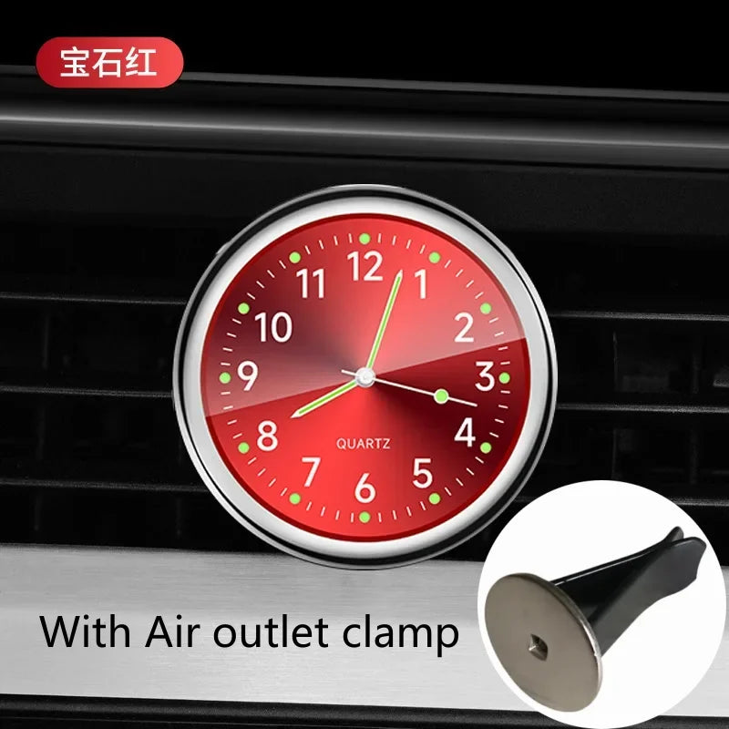 Car Clock Luminous | Mini Auto Stick-On Digital Watch for Dashboard
