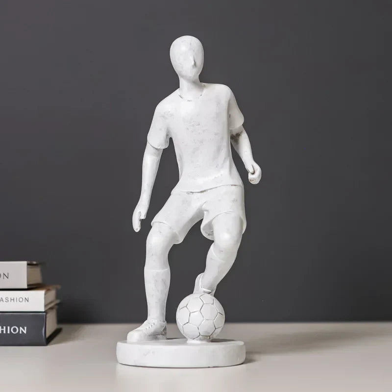DecorBites™ Abstract Sports Player Sculpture Set Grey/White Figurines Home Decor