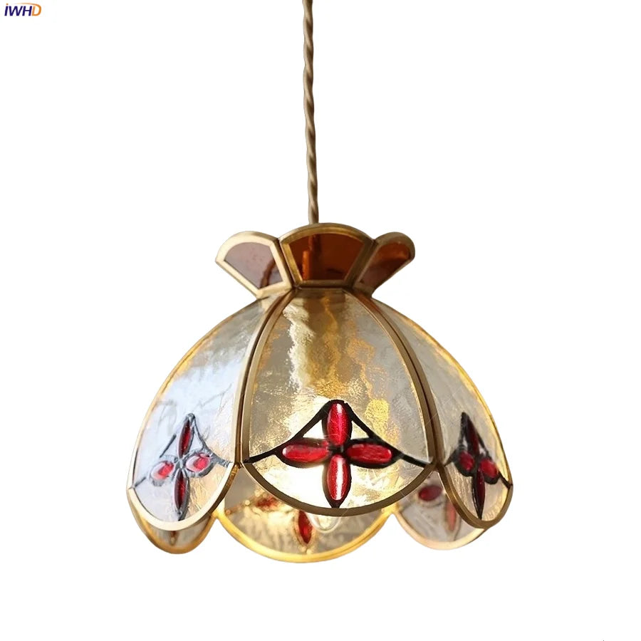 DecorBites™ Crown Diamond Glass Pendant Lamp, LED Modern Hanging Light