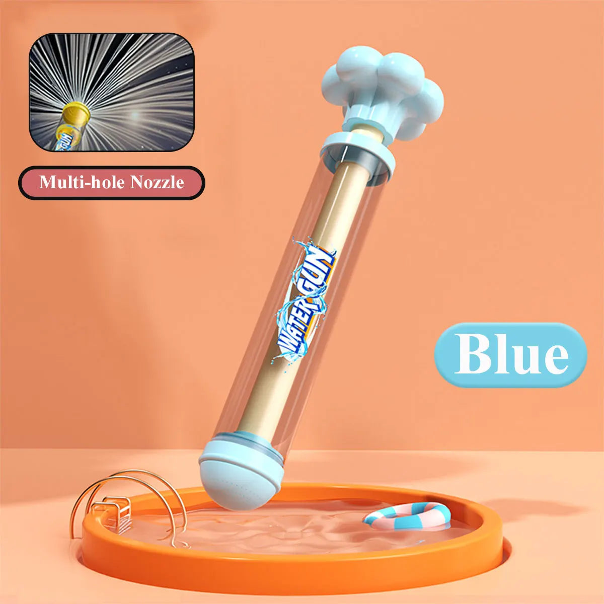 Pusher Type Fun Fireworks Water Jet Spray | Outdoor Water Play Game for Kids