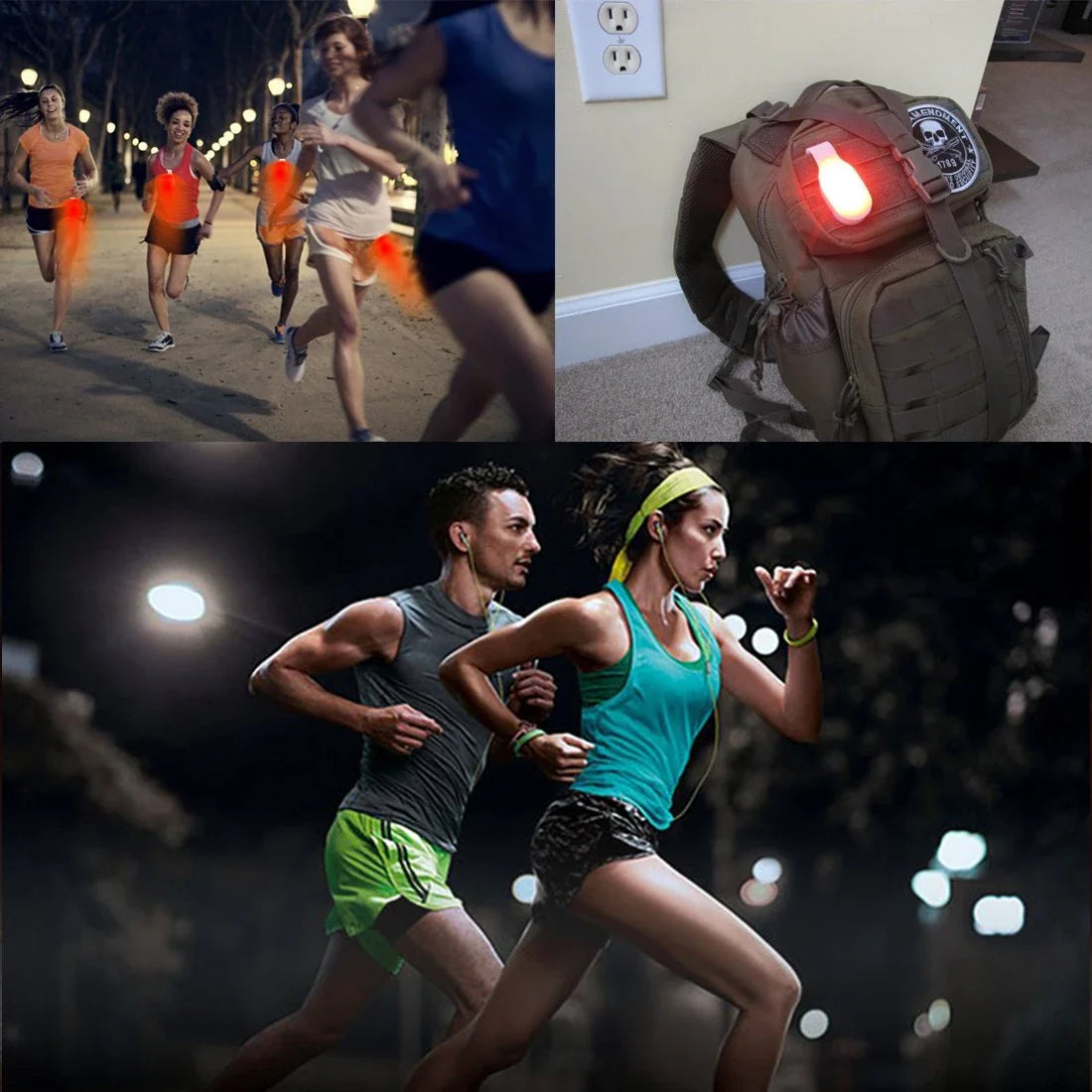 Mini Running Emergency Light | Clip Safety Silicone Outdoor Cycling Lamp