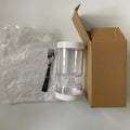 DecorBites™ Hourglass Pickle & Olive Dispenser Jar for Kitchen Juice Separator