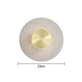 DecorBites™ Gold LED Round Wall Lamp for Elegant Indoor Lighting