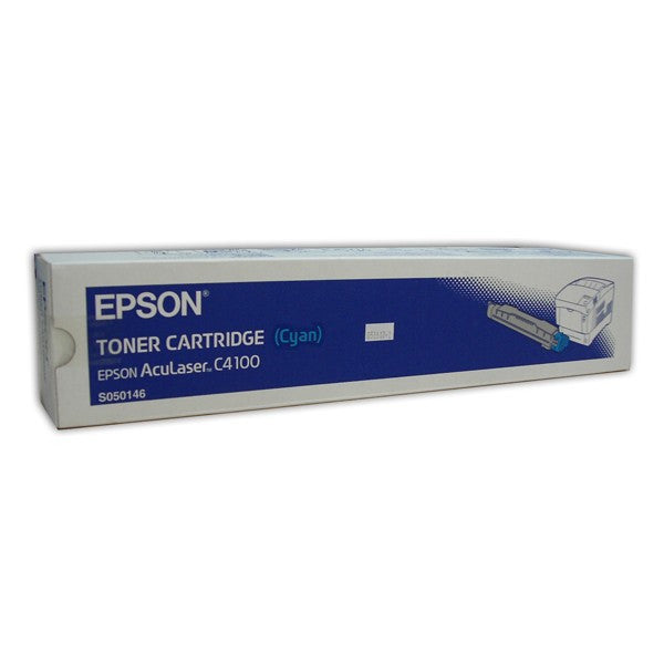 New, Pre-Owned - Epson C4100 Cyan Laser Toner Cartridge, S050146