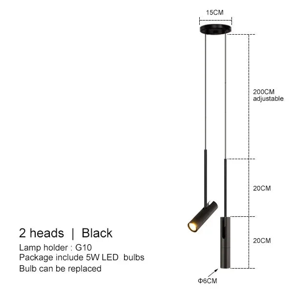 DecorBites™ Adjustable LED Spotlight Chandelier for Bedroom Living Room Decor