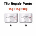 2pcs/set White Porcelain Repair Kit | Ceramic Repair Paste for Tubs, Tiles, Toilets, and Sinks