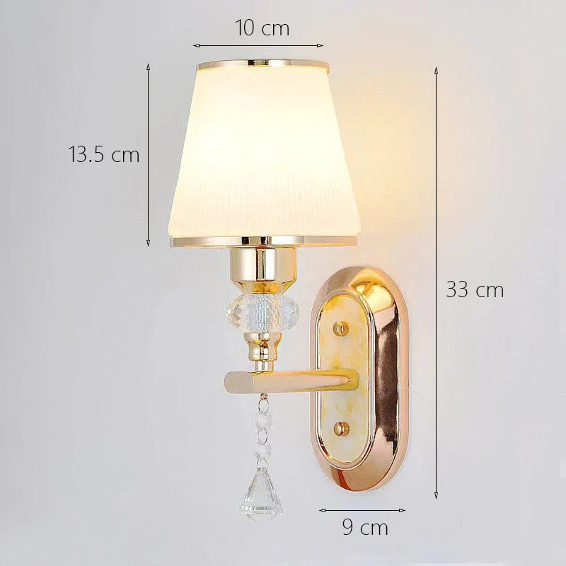 DecorBites™ Crystal Bedside Wall Sconce - Modern Minimalist LED Wall Light Fixtures