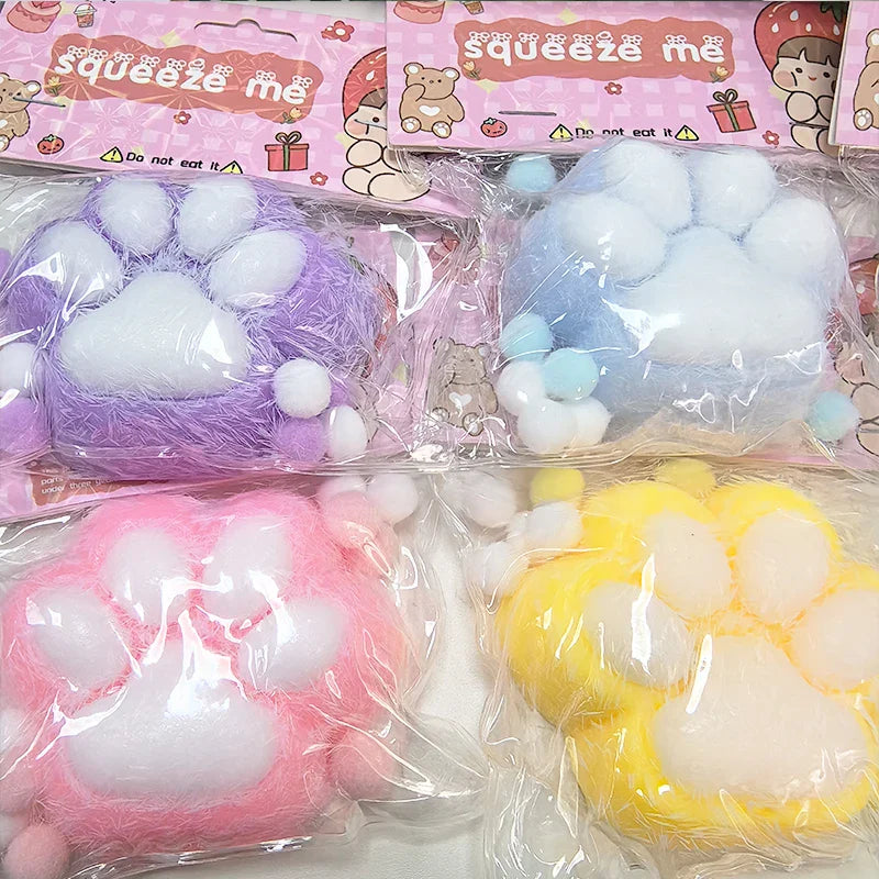 Squeeze Cat Paw Toy | Soft Sticky Stress Relief Squishy Gift