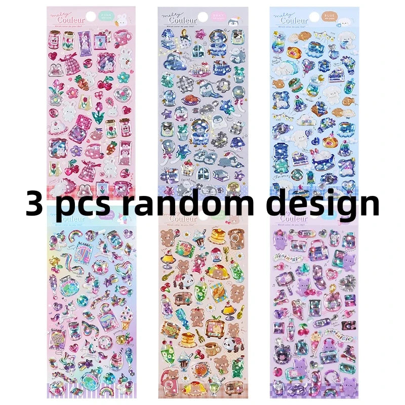 Colorful Cartoon Candy Stickers for Scrapbooking | DIY Journal Decoration Set