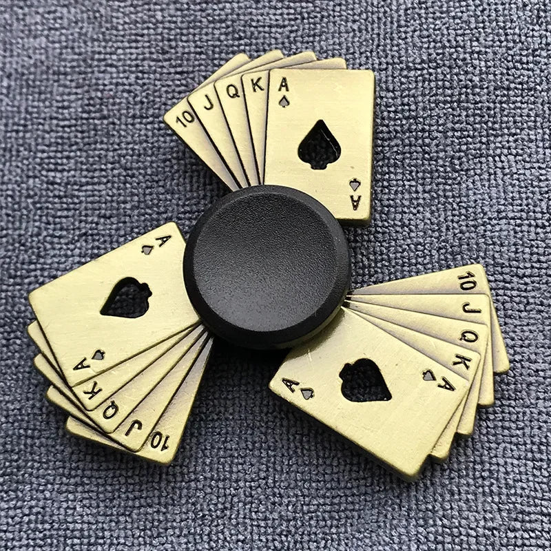 Bronze Metal Alloy Fidget Spinner | R188 Mute Bearing Hand Spinner for Stress Relief