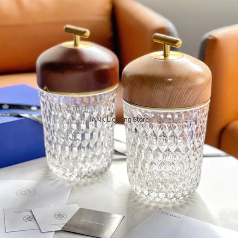 DecorBites™ Diamond Crystal Table Lamp: Magnetic Charging, Touch Control, LED Night Light