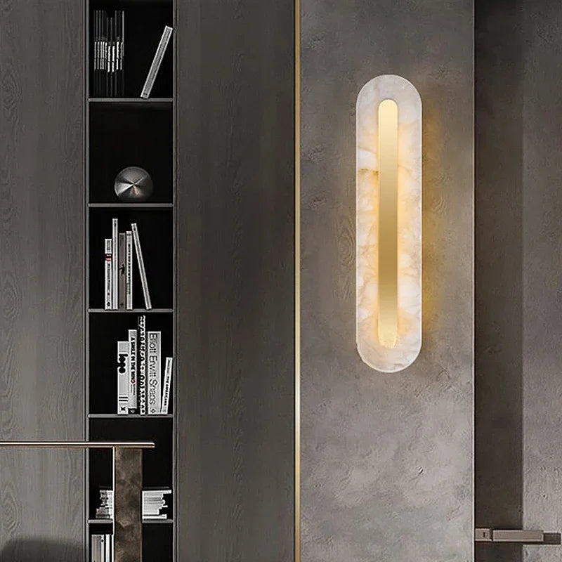 DecorBites™ Gold Marble Living Room LED Wall Lamp
