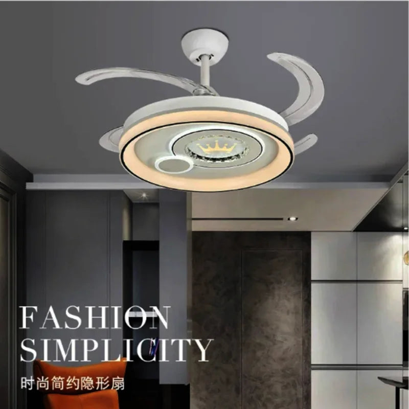 DecorBites™ Dimmable Smart Home LED Ceiling Fan Light with Remote Control