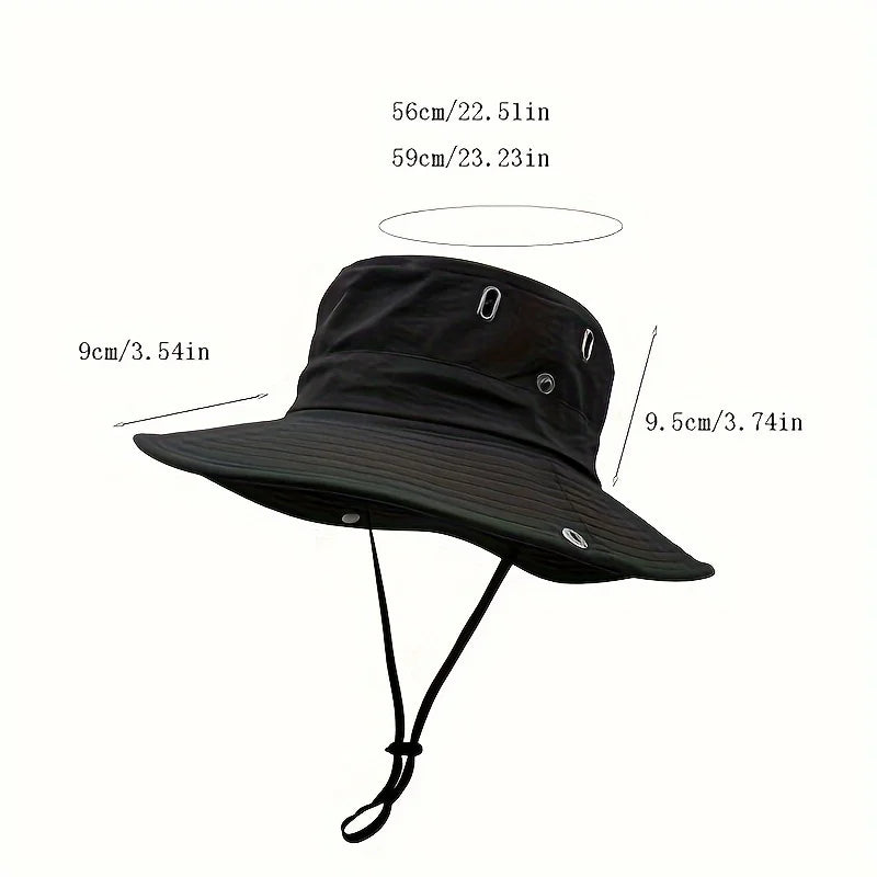 Adjustable Fisherman Hat | Breathable Sun Protection Bucket Hat for Outdoor Sports