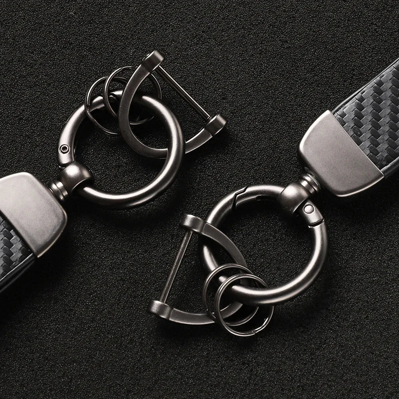 Carbon Fiber Style Keychain | Suzuki Car Key Accessory