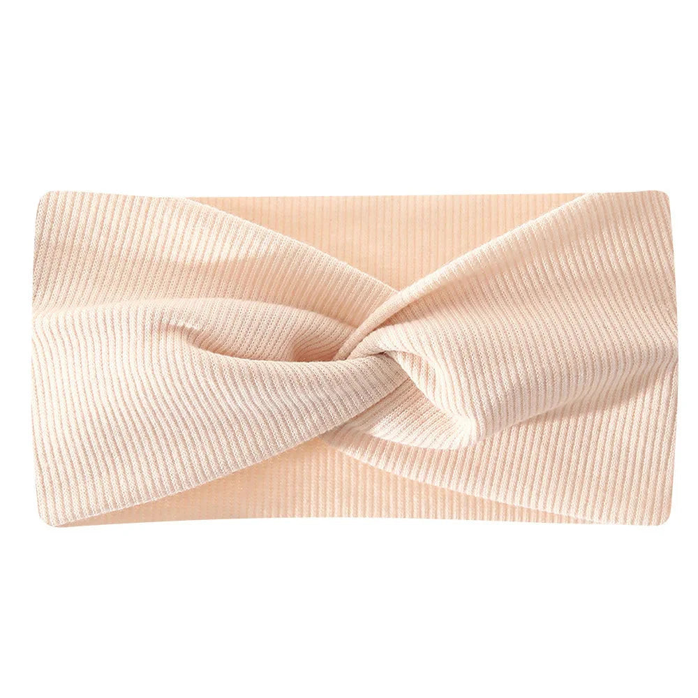 Large Baby Headband for Girls Soft Twisted Knotted Hair Turban