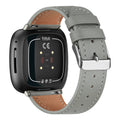 Fitbit Versa & Sense Leather Band - Stylish Durable Design