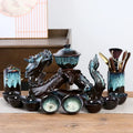 DecorBites™ Dragon Teapot Set | Semi-Automatic Tea Set | Magnetic Rotating Water-Conducting Tea Set