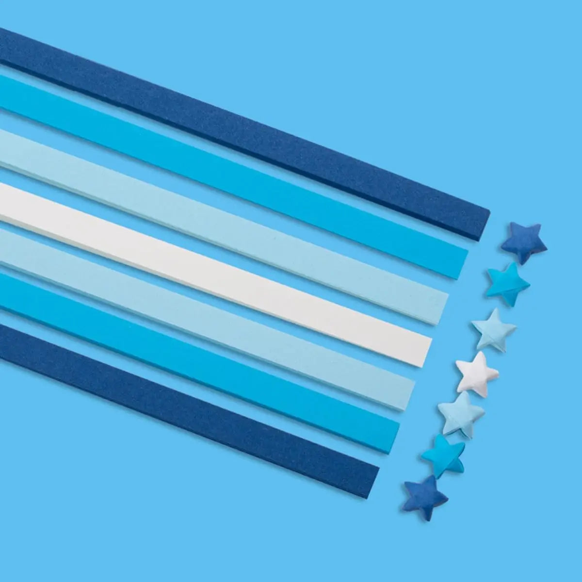 Colorful Origami Star Paper Strips | DIY Lucky Star Craft Kit