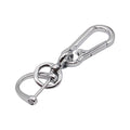 Anti-Lost Car Key Pendant | Creative Simple Stainless Steel Keychain with Strong Carabiner
