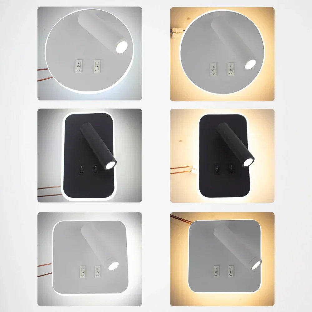 DecorBites™ Adjustable Wall Lamp for Bedroom, Study, or Reading - 350° Rotation, Switch Included