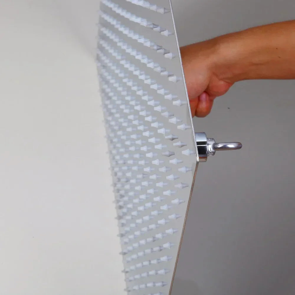 DecorBites™ 20" Chrome Brass Square Rain Shower Head - Wall Mounted Bathroom Shower Head