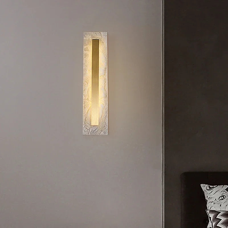 DecorBites™ Gold Marble Living Room LED Wall Lamp