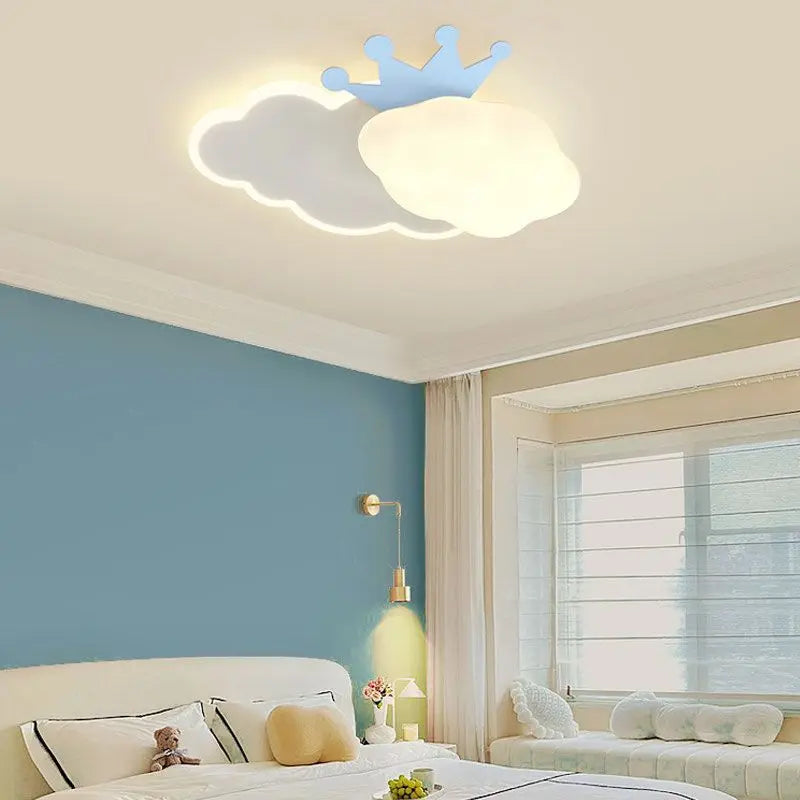 DecorBites™ Cream Clouds Rainbow Ceiling Lamp for Children's Bedroom