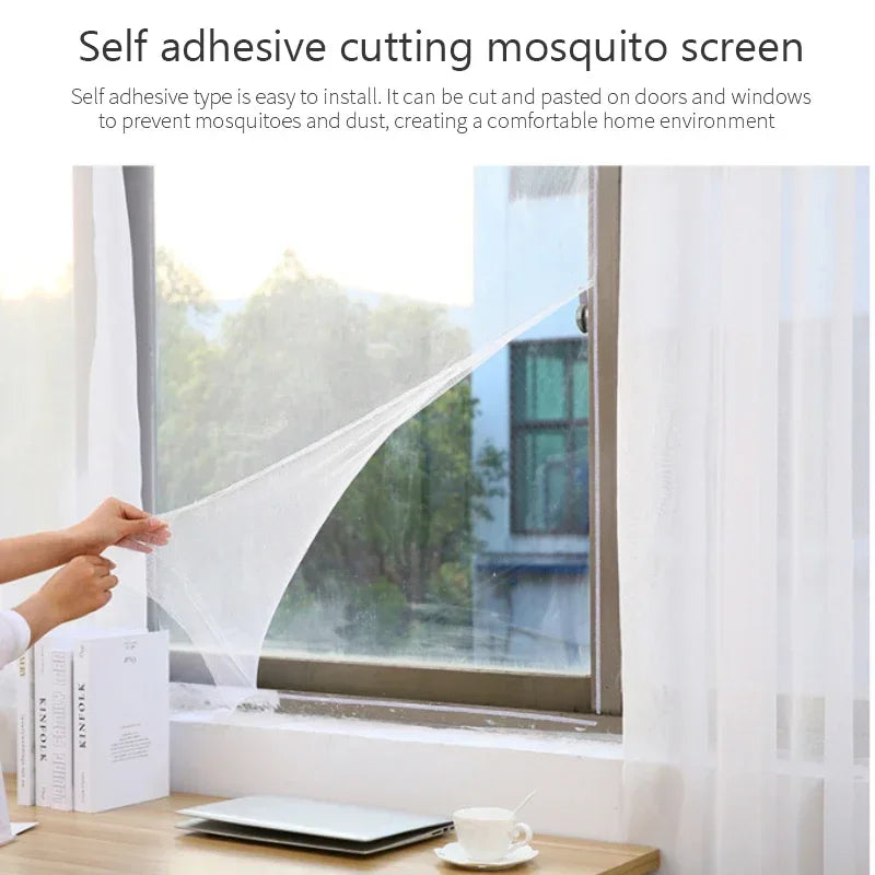 Nylon DIY Mosquito Net Screen for Windows and Doors | Insect Mesh Protection