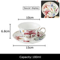 DecorBites™ Iris Flower Porcelain Coffee Mug Tea Cup Tableware Set