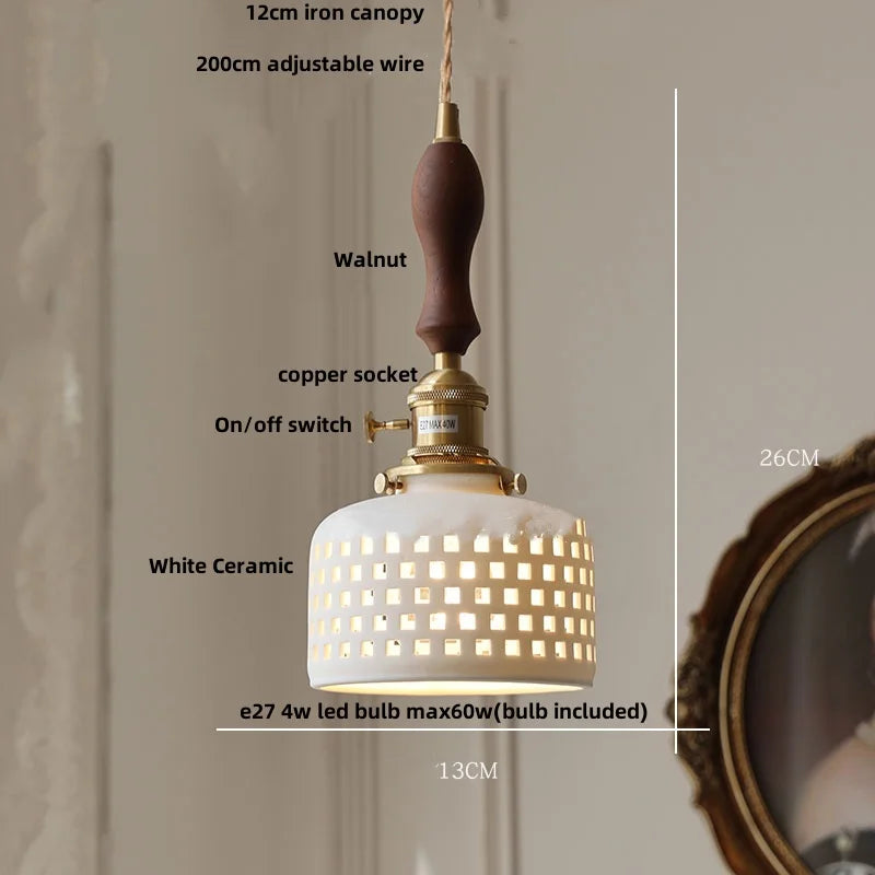 DecorBites™ Ceramic Flower LED Pendant Lamp, Nordic Modern Kitchen Lighting