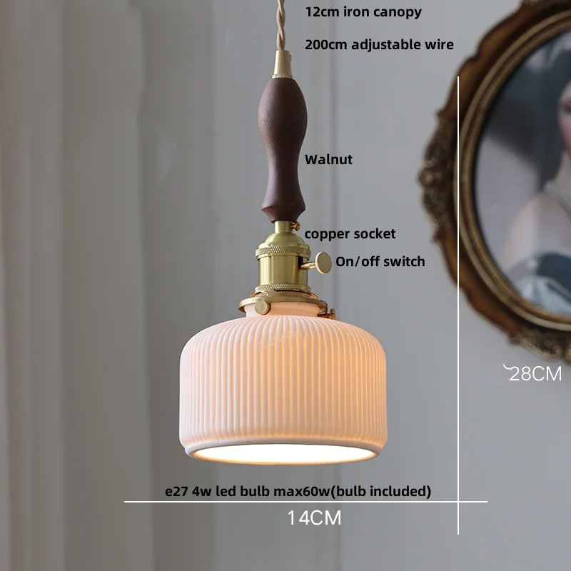 DecorBites™ Ceramic Flower LED Pendant Lamp, Nordic Modern Kitchen Lighting