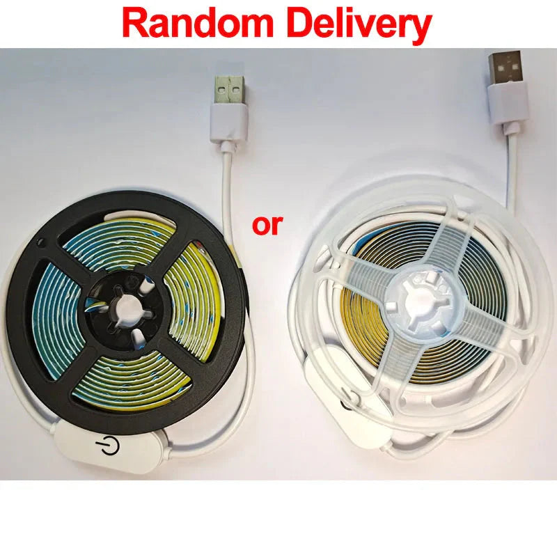 LED COB USB Strip Light – Touch Dimmer Indoor Lighting