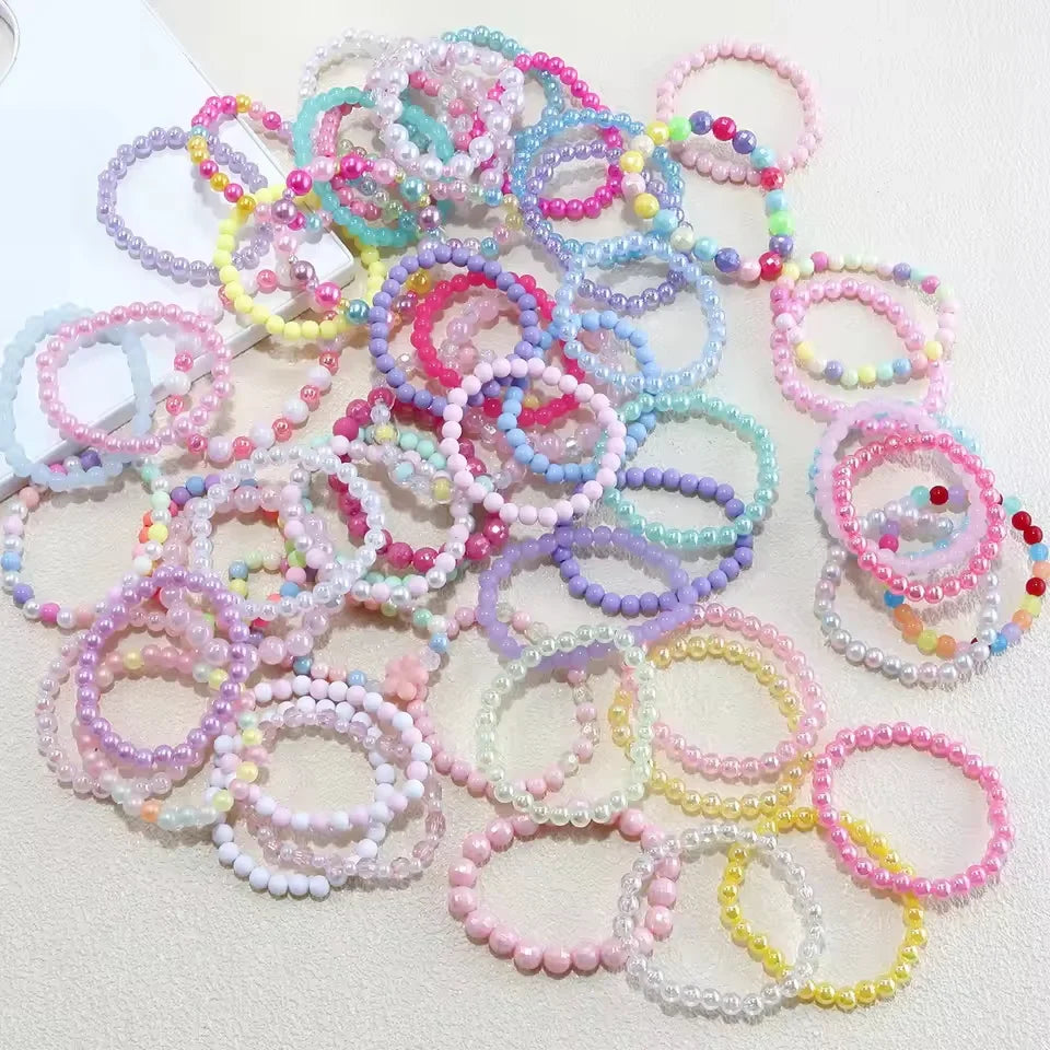 Candy Color Beads Bracelet Set for Kids | 10pcs Party Favors