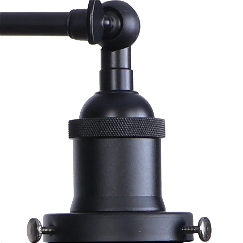 DecorBites™ Industrial LED Wall Light Fixture with Glass Pull Chain Switch - 2 Heads