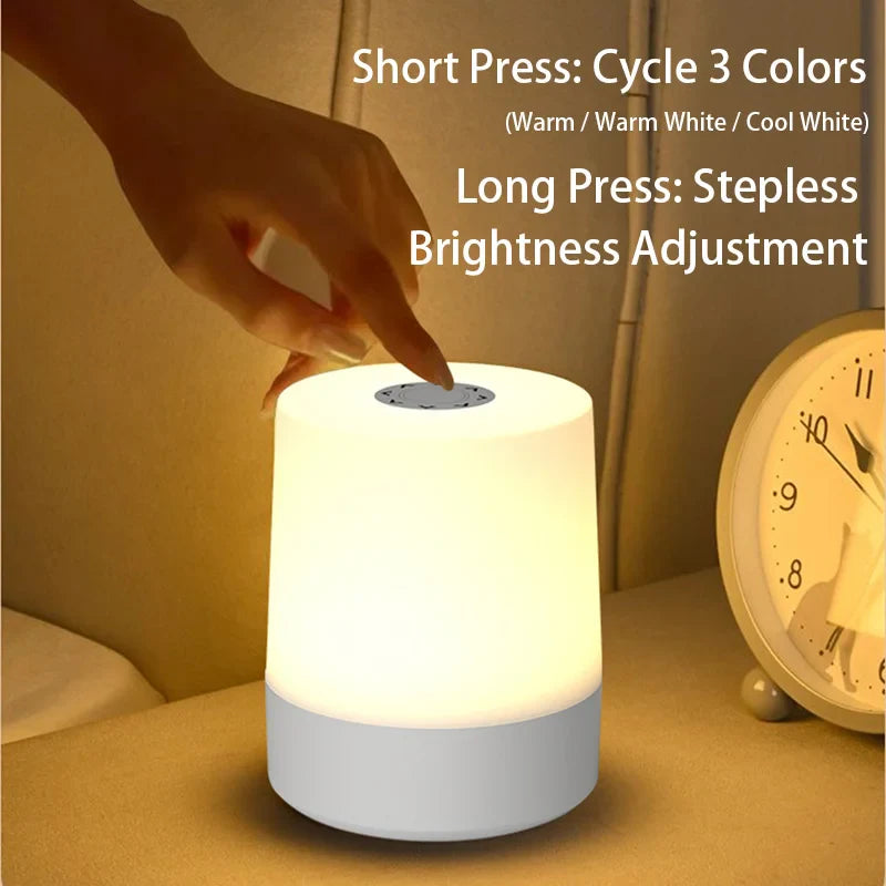 LED Touch Charging Night Light | USB Desk Lamp with Adjustable Brightness