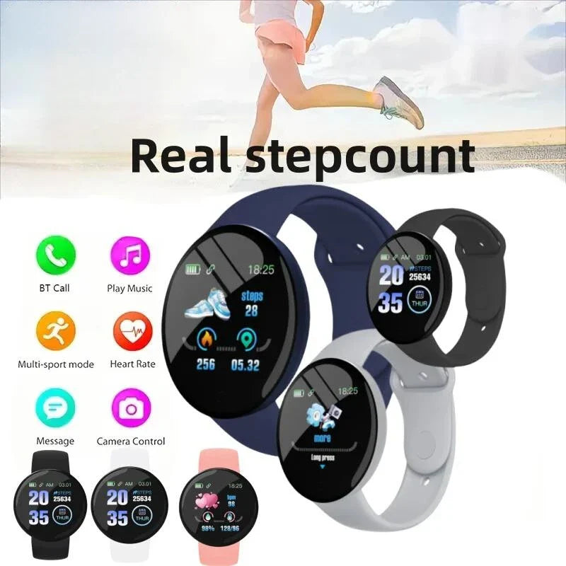 B41 Real Stepcount Smart Watch | Multi Function Fitness Tracker for Men and Women