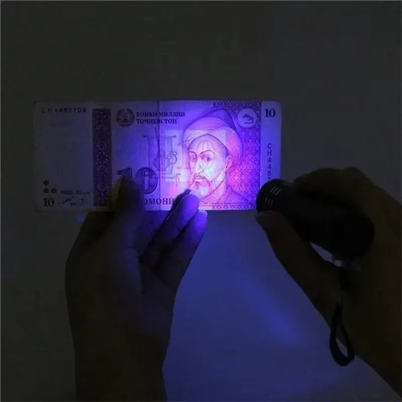 UV LED Flashlight Portable Blacklight | 365/395nm Wavelength for Pet Urine, Scorpion Detection & Hygiene