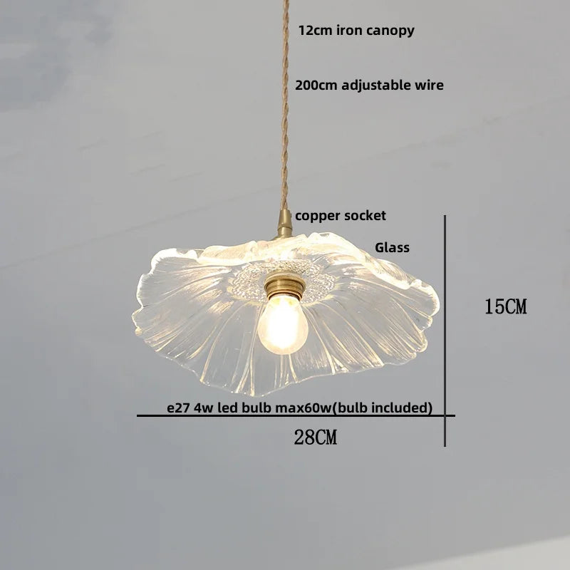 DecorBites™ Ice Cube Glass LED Pendant Light Modern Home Decor Hanging Lamp