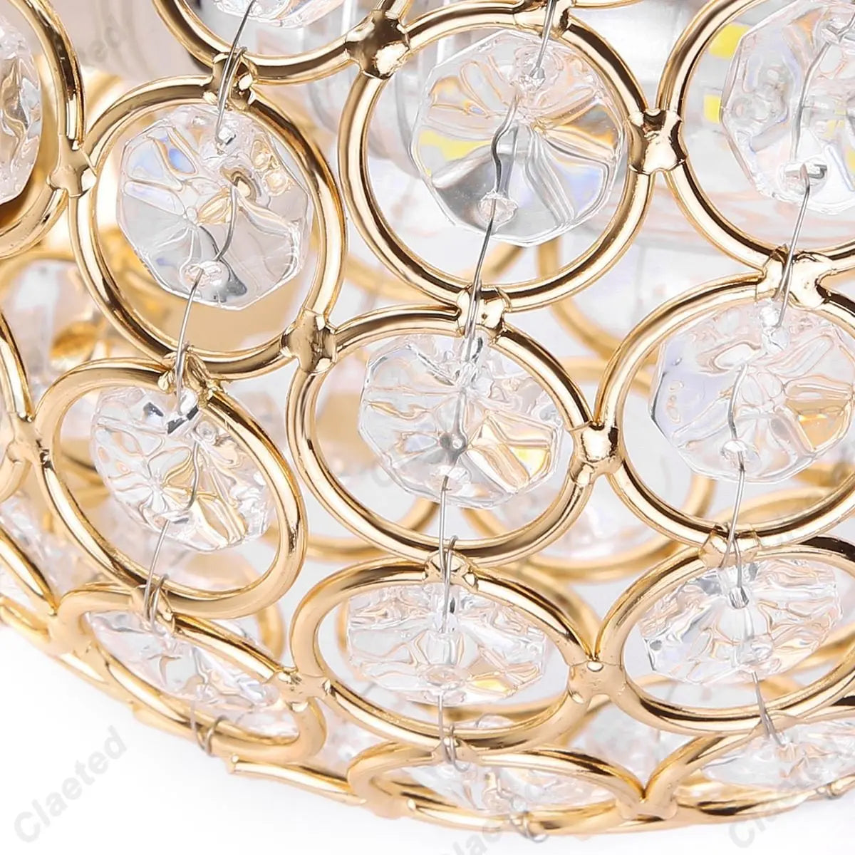DecorBites™ Crystal Wall Light: Elegant Bedroom Bedside Lamp E27 Sconce, European Design