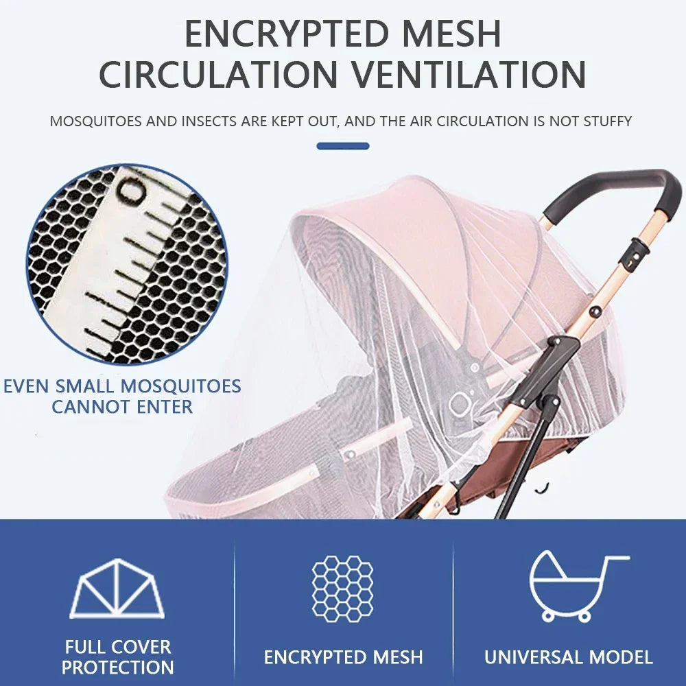 Mosquito Net for Baby Stroller | Summer Insect Shield for Pushchair Cart