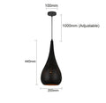 DecorBites™ Iron Hollow Droplight for Dining Room, Bar, Kitchen, and Clothing Store