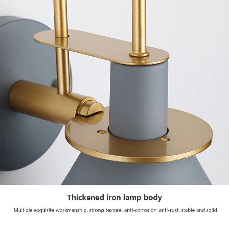 DecorBites™ LED Adjustable Reading Wall Lights - Macaroon-inspired Decorative Lamps for Versatile Room Decor