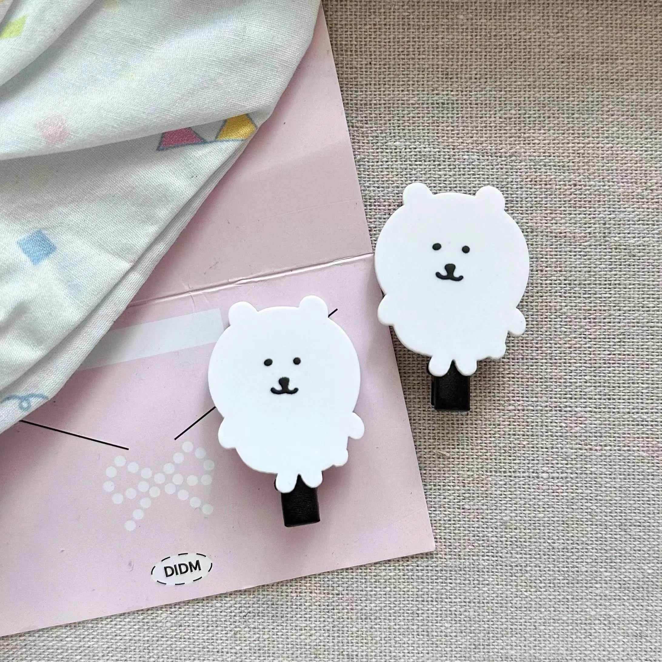 Cute Heart Bear Duckbill Hair Clip | Seamless Bangs Clip for Girls
