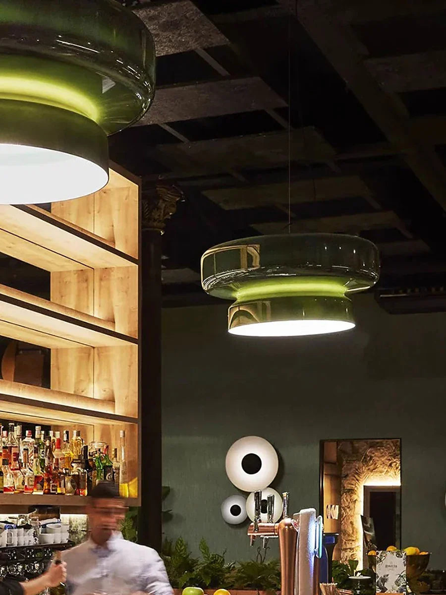 DecorBites™ Italian Glass Pendant Light for Dining Table and Cafe Decor