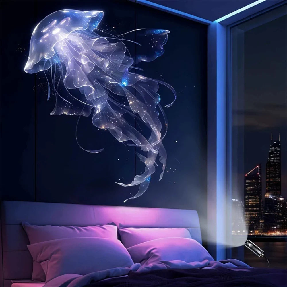 Ins Marine Projection Lamp | Background Projector Night Light for Bedroom Decor