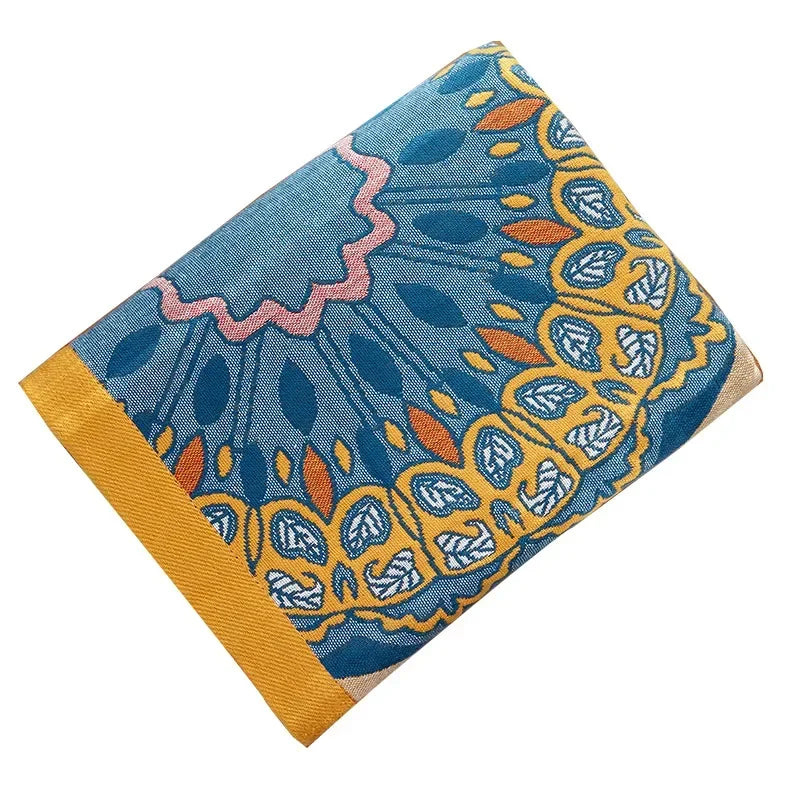 DecorBites™ Cotton Gauze Bath Towel - Soft & Absorbent Ethnic Style Wrap